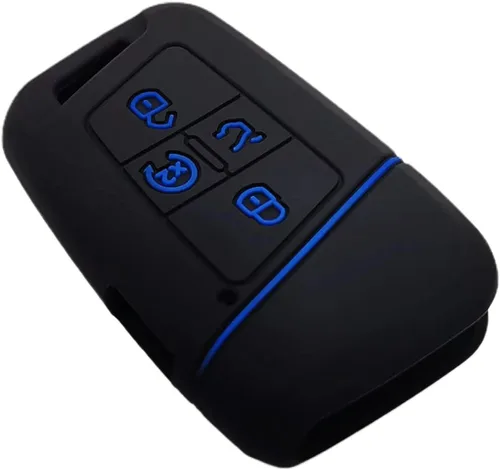 Vista 5 de REPROTECTING Funda de Goma de Silicona para Llavero Compatible con VW Volkswagen Atlas Golf Alltrack Jetta Passat Tiguan Taos 2018-2025