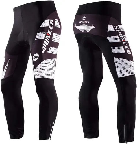 Vista 9 de sponeed - Mallas de ciclismo para hombre, acolchadas, 4D, para ciclismo de carretera