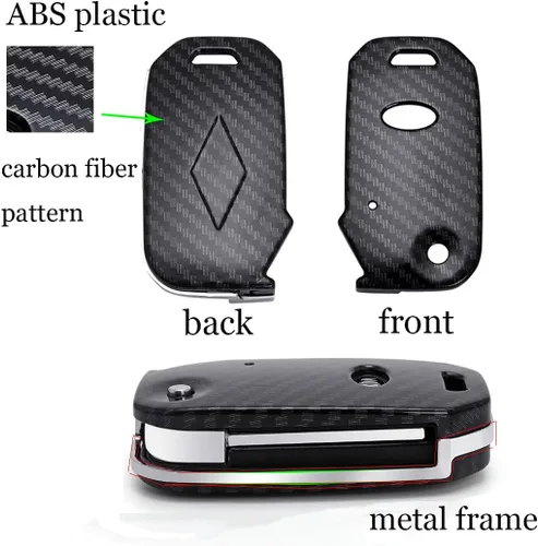 Vista 3 de ontto Funda para llavero de Kia elegante con llave remota plegable