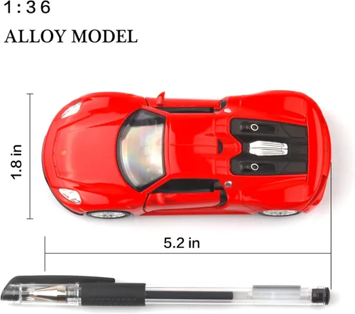 Vista 4 de TOKAXI Modelo Porsche 918 Spyde a escala 1/36, vehículos de tracción hacia atrás, autos de juguete Porsche, regalos de autos para niños y niñas