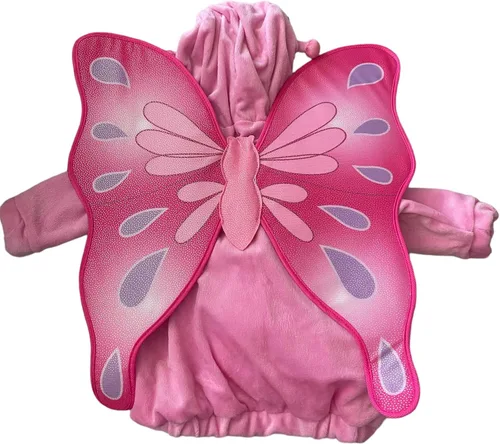 Vista 2 de Hyde and Eek! Disfraz infantil de mariposa rosa boutique