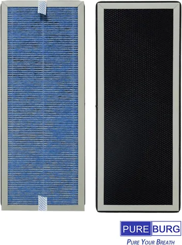 Vista 5 de PUREBURG Juego de filtros de repuesto compatibles con Membrane Solutions MS18 Purificador de aire, 2 H13 True HEPA, carbón activado y 4 prefiltros