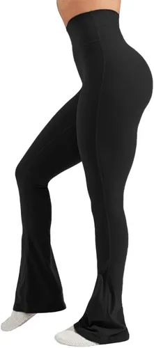 Vista 4 de Gyiefcg Pantalones de yoga atléticos de cintura alta para mujer, con bolsillos, levantamiento de glúteos, para correr, entrenamiento, leggings