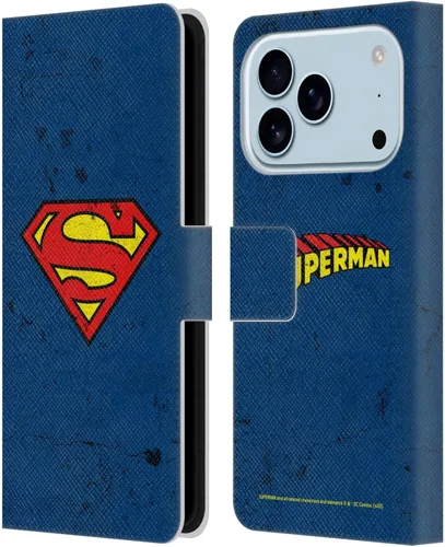 Vista 121 de Head Case Designs Funda de piel con licencia oficial de Superman DC Comics con logotipos negros y rojos compatible con Apple iPhone 11