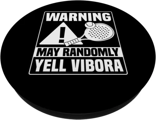 Vista 2 de Advertencia Puede Gritar Al Azar Vibora Paleta Paleta PopSockets Adhesivo PopGrip
