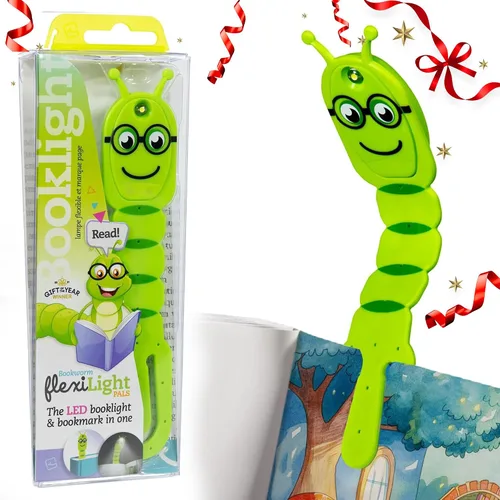Vista 26 de Flexilight Pal - Luz de lectura 2 en 1, marcapáginas, luz LED con clip, lámpara de lectura para niños y adultos, accesorios de libro de regalo