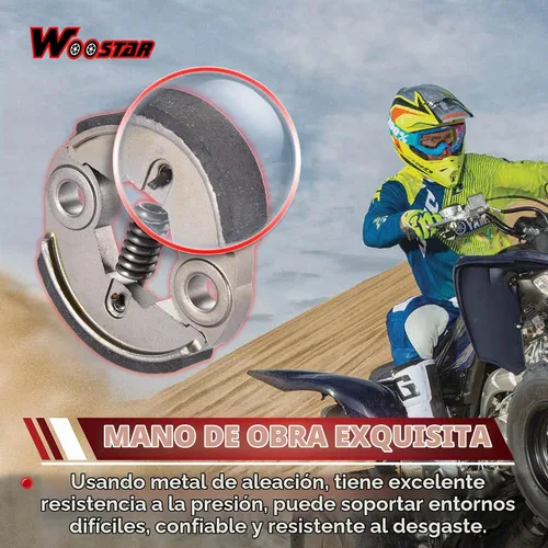 Vista 3 de WOOSTAR - Repuesto de embrague resistente para motor X-1 X-2 de 2 tiempos, 43 cc, 47 cc, 49 cc, motor X-1 X-2, mini quad