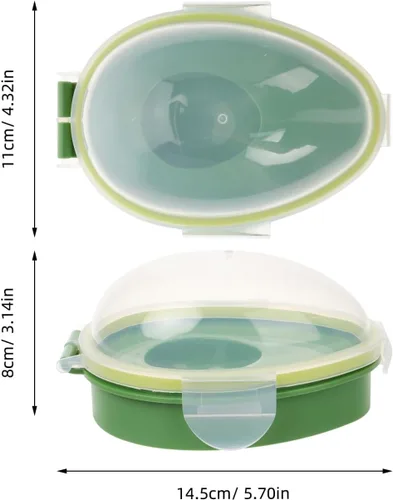 Vista 4 de DOITOOL Aguacate Keeper, contenedor de almacenamiento de aguacates, soporte reutilizable para ahorrador, recipiente de silicona para refrigerador