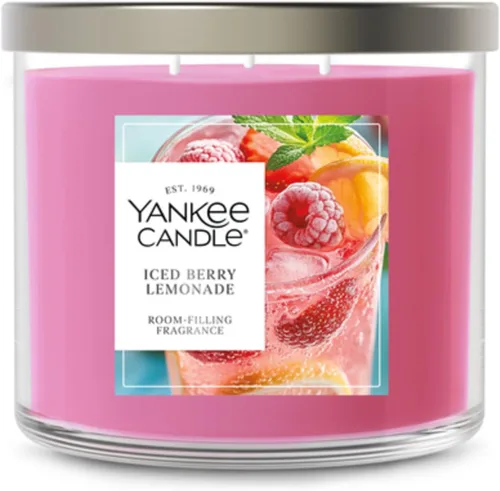 Vista 17 de Yankee Candle Vela perfumada de cereza negra, tarro de vela de 3 mechas de 14.5 onzas con hasta 40 horas de tiempo de combustión, regalo Granate