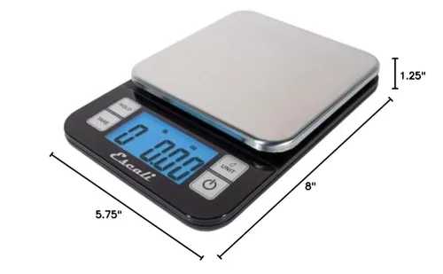 Vista 6 de Escali Nutro - Báscula digital de alimentos, aparato de cocina multifuncional, medición precisa de peso y control de porciones, hornear y cocinar