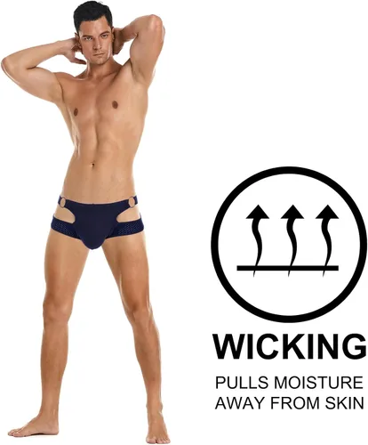 Vista 107 de SKYSPER Jock Strap Athletic Supporter para hombres Sexy Jockstrap Ropa interior masculina