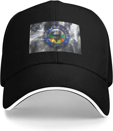 Vista 4 de Amarillo Texas Seal Baseball Cap for Men Women Hats Adjustable Outdoor Trucker Hat