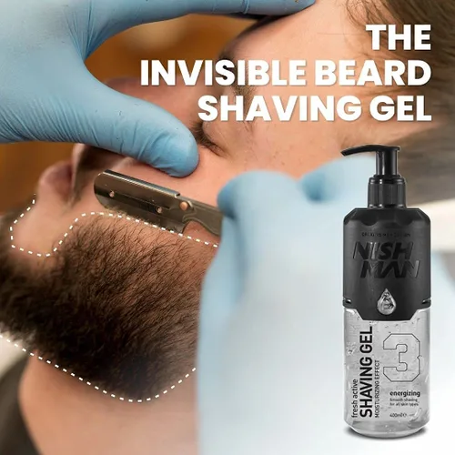 Vista 3 de Nishman Serie de Gel de Afeitar (03 SHAVE GEL, 13.5 fl oz)