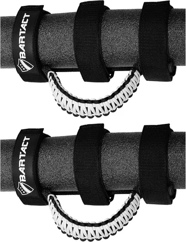 Vista 11 de Bartact Asas de Agarre para Barra Antivuelco Jeep Wrangler JL, JK, TJ, YJ y Jeep Gladiator 1955–2023 Hebilla de Metal Mejorada, Asas de Agarre