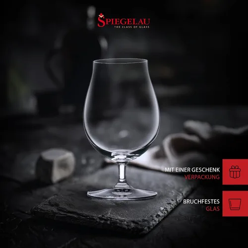 Vista 3 de Spiegelau Vaso de cerveza clásico de tulipán, vasos de cristal de fabricación europea, perfectos para cervezas belgas, cervezas IPA, cócteles
