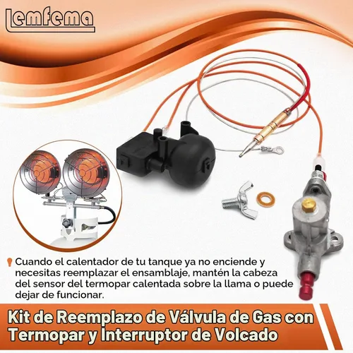 Vista 7 de Kit de reemplazo de válvula de seguridad Lemfema para control de gas