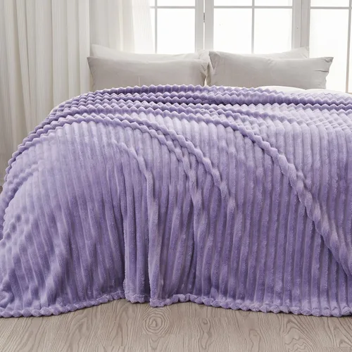 Vista 27 de NEWCOSPLAY Manta de Tiro Súper Suave Aqua Franela Sedosa Premium Forro Polar Jacquard Acanalado 3D Ligero Manta de Cama Uso en Todas las Estaciones