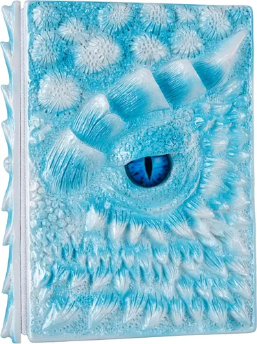 Vista 11 de Diario 3D en relieve de ojo de dragón en relieve, cuaderno grabado de resina, cuaderno Dnd para los amantes de los dragones, papel en blanco, bloc