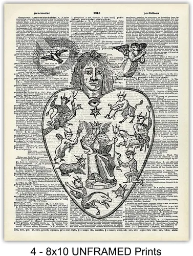 Vista 4 de Decoración gótica – Decoración gótica de habitación – Wicca, brujería, Wiccano, diablo, satanás, Ouija, juego mágico negro – Decoración medieval