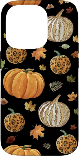 Vista 17 de iPhone 16 Falling leaves Autumn and Pumpkin Happy Fall Phone Case