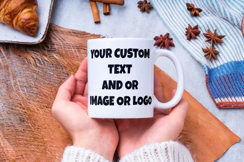 Vista 5 de Tazas de café con foto personalizada, 11 onzas, tazas personalizadas con imagen, texto, nombre, regalos personalizados para el día de V, novio