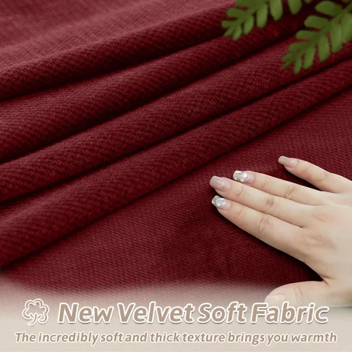 Vista 103 de Arfntevss Fundas de sofá seccional reclinable de terciopelo, Funda de sofá seccional de esquina para sofá reclinable, Funda elástica suave