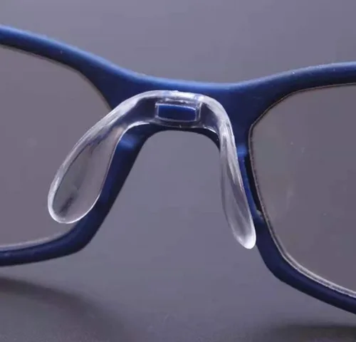 Vista 3 de Almohadillas de puente de nariz de silicona de goma transparente para gafas de sol Marcos Gafas HNP406