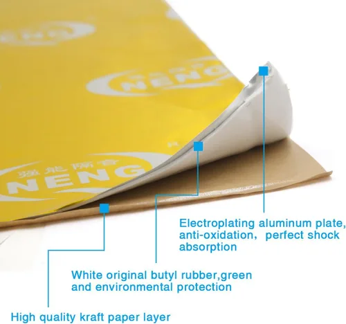 Vista 2 de Ruilogod 78mil 4sqft Sound Deadener Car Underbody Hood Heat Insulation Damping Mat