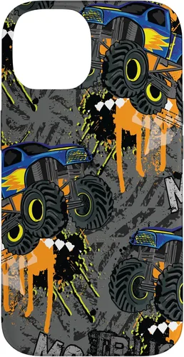 Vista 4 de Funda para iPhone 17 con diseño de Monster Truck Lover para hombres y niños