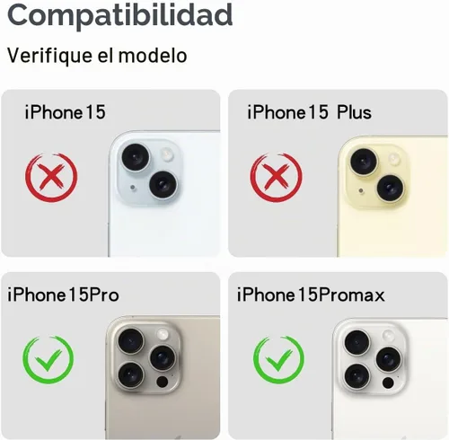 Vista 3 de Protector de lente de cámara con diamantes brillantes compatible con iPhone 15 Pro y iPhone 15 Pro Max, cubierta de cámara de gemas con purpurina
