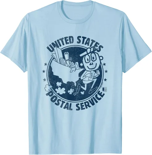 Vista 19 de USPS Camiseta Mr Zip US Postal Service, Gris Gris Oscuro