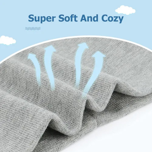 Vista 3 de Zando Gorros y manoplas unisex para bebés, gorro de hospital para recién nacidos, con guantes antiarañazos, conjunto para bebés y niños