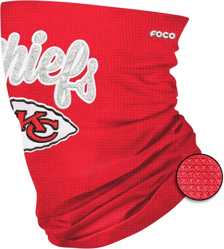 Vista 6 de FOCO NFL unisex-adult Nfl Team Logo Neck Gaiter Multiuse Mini impresión del color del equipo.