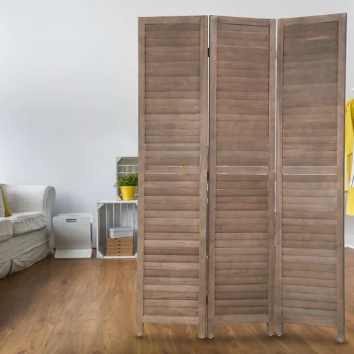 Vista 2 de PayLessHere Divisor de habitación de madera, pantalla de privacidad de 5.75 pies para interiores, plegable, portátil, pantalla de división