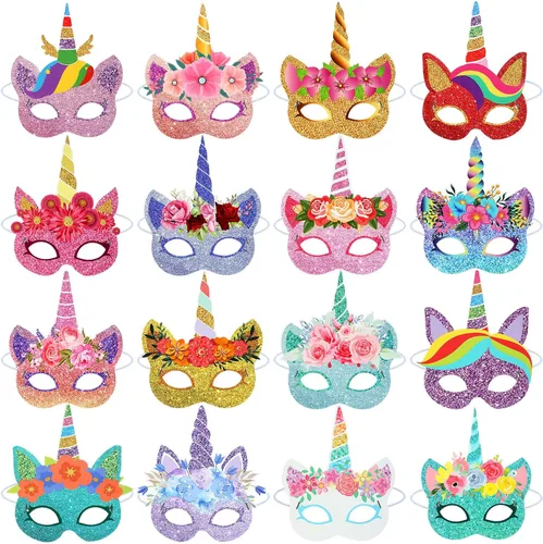 Vista 9 de 32 máscaras faciales de animales de safari monstruo para niños, monstruo, selva, bosque, zoológico, animales, máscaras de dibujos animados