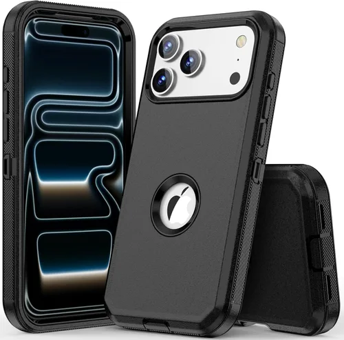 Vista 16 de COOYA Funda para iPhone Air de Protección Completa del Cuerpo contra Caídas, Funda Resistente a Prueba de Golpes de 3 Capas, Híbrida de Servicio
