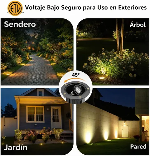 Vista 7 de Gardenreet - Luces de pozo de latón, 12 V de bajo voltaje con cable 2700 K