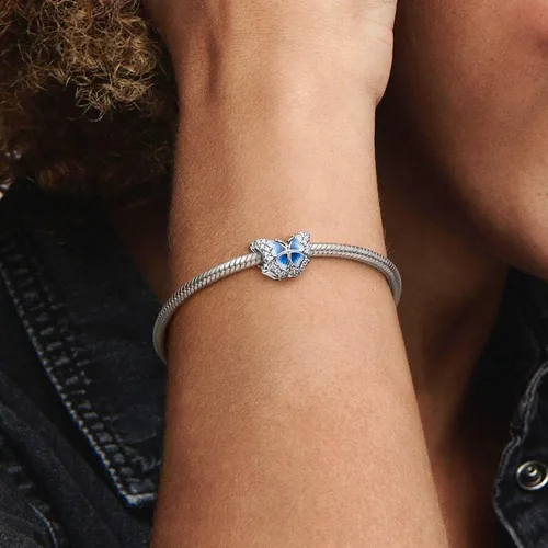 Vista 6 de Dijes de plata de ley 925 para pulseras y collares, cuentas de viaje de belleza de elefante animal, dijes de árbol familiar, regalo de joyería