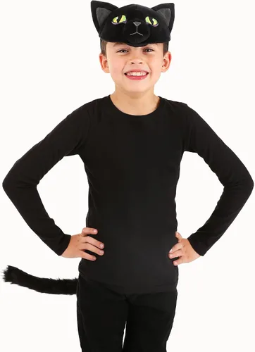 Vista 2 de elope Cat Plush Headband & Tail Costume Kit for Adults and Kids