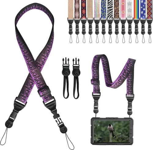 Vista 33 de Correa de hombro ajustable Gowjaw: Correa de nylon cómoda para iPad/Samsung Tablet con lanyard para el cuello, funda para iPad/cámara/binoculares