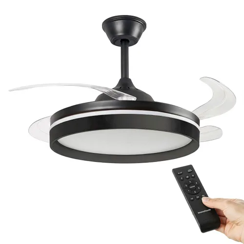 Vista 14 de Ventilador de Techo con Luz LED, 4 Aspas Retráctiles y Mando a Distancia InnovaGoods