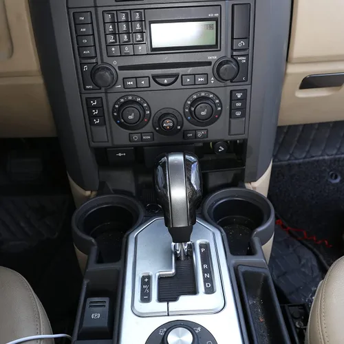 Vista 5 de YIWANG Cubierta de la cabeza de la palanca de cambios central de automóvil para Land Rover Freelander 2 2007-2015, Discovery 3 4 LR3 LR4 2004-2012