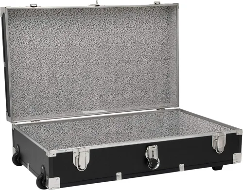 Vista 2 de Seward - Maletero para debajo de la cama con ruedas y cerradura, negro, 31 pulgadas