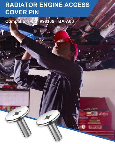 Vista 7 de Tornillos de pasador de cubierta inferior del motor, clips de pasador de cubierta de acceso de radiador premium, clip de sujeción de tornillo