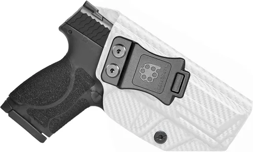 Vista 16 de Amberide IWB KYDEX Holster Fit Smith and Wesson M&P M2.0 9mm 40 4 and 4.25 Barrel No Red Dot Right Hand Concealed Carry Holster Adjustable Cant