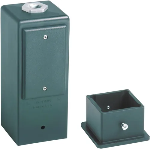 Vista 4 de Arlington Industries GPD9BR Gard-N-Post - Poste de luz para montaje en cubierta para tomas de corriente/lámparas, 9 pulgadas, bronce