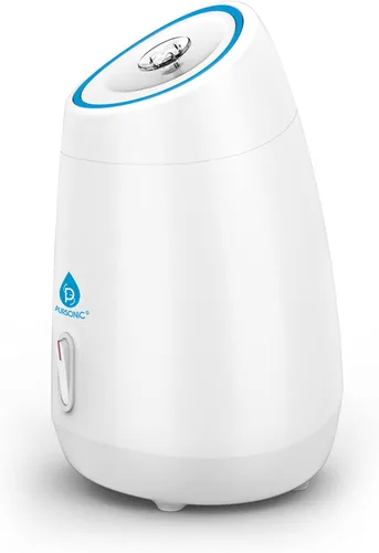 Vista 6 de Pursonic Vaporizador facial blanco – Vaporizador facial para limpieza facial profunda que aprieta la piel – Hidratación diaria para desatascar
