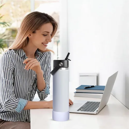 Vista 7 de HEYSKAY Funda Protectora de Silicona para Botellas de Agua Hydro Flask de Boca Ancha de 12oz 16oz 18oz 21oz 24oz Protector de Fondo y Otras Botellas