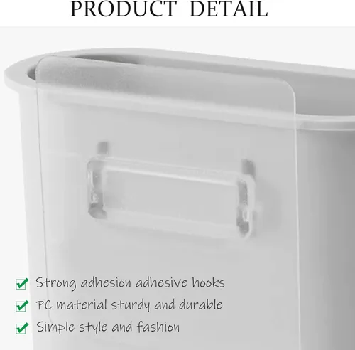 Vista 7 de Paquete de 2 soportes para cepillos de dientes montado en la pared, soporte autoadhesivo para cepillo de dientes para baño, cepillo de dientes