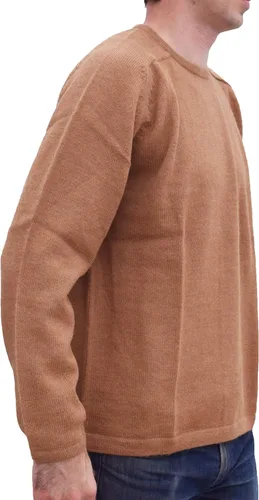 Vista 2 de Alpaca Basics - Suéter para hombre, 100% lana de alpaca